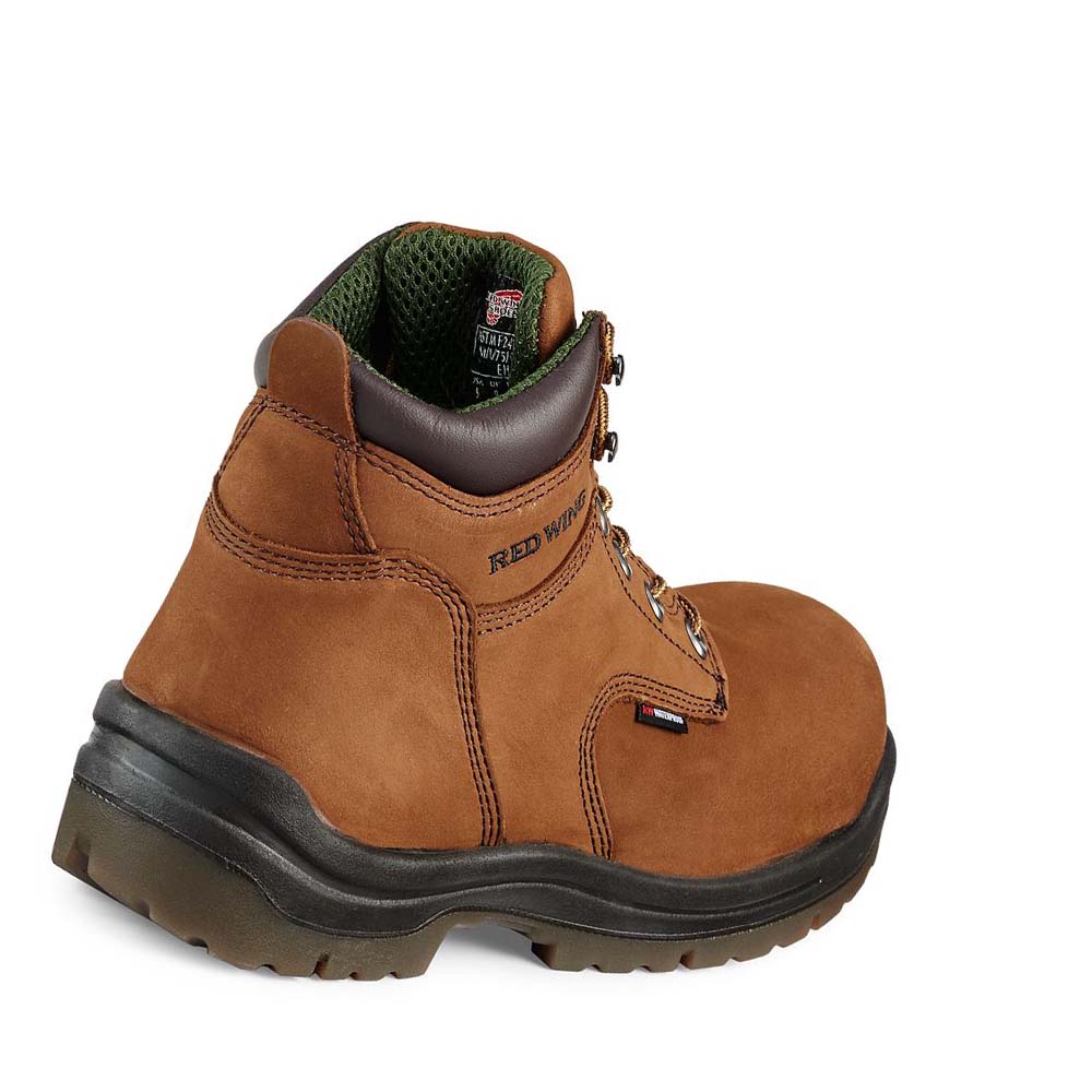 Red Wing King Toe® 6-inch Insulated, Safety Toe Men's Waterproof Boots Brown | ZA 35RVD